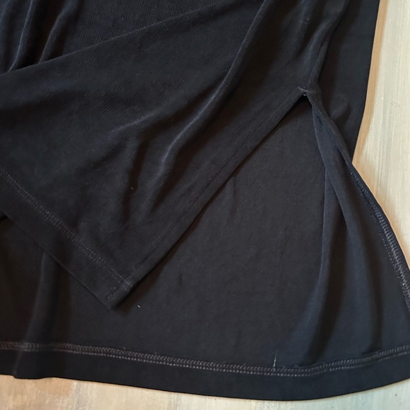 Chico's Travelers Classic Black Side Split Tank Top Knitted Tunic Size 2 Large - Picture 13 of 15